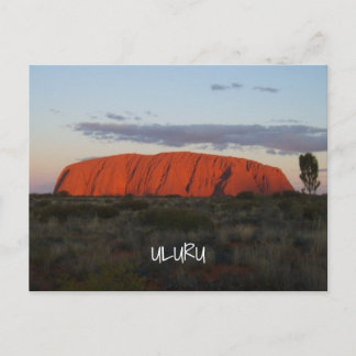 Postal Uluru Sunset Ayers Rock Australia Postcard