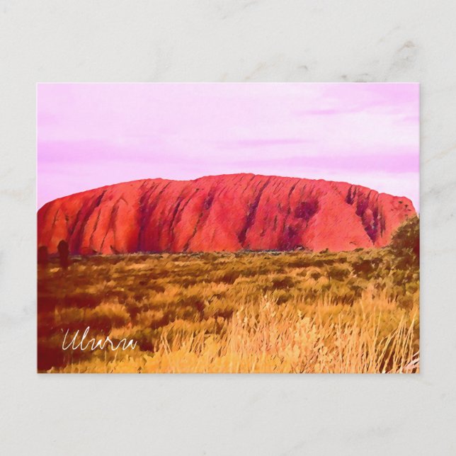 Postal Uluru Sunset Central Australia (Anverso)