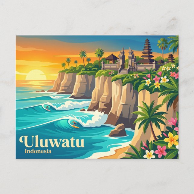Postal Uluwatu Indonesia (Anverso)
