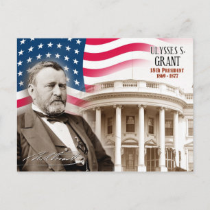 Postal Ulysses S. Grant - 18º presidente de los Estados U