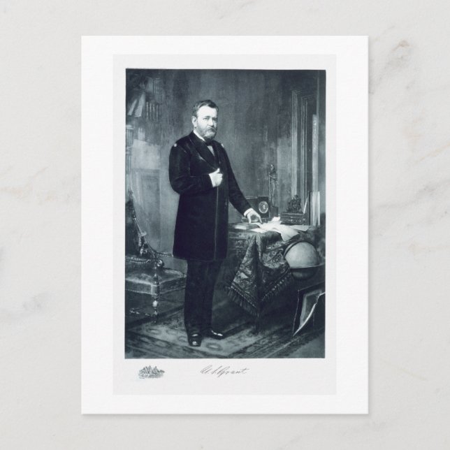 Postal Ulysses S. Grant, 18º Presidente de los Estados Un (Anverso)