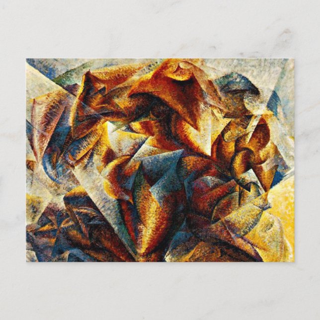 Postal Umberto Boccioni - Dinamismo de un jugador de fútb (Anverso)