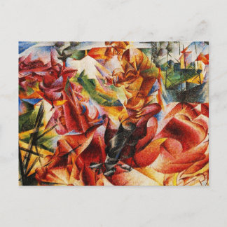Postal Umberto Boccioni - Elastic (Detalle)