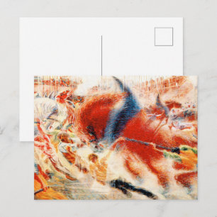 Postal Umberto Boccioni La ciudad se levanta Futurismo Ar