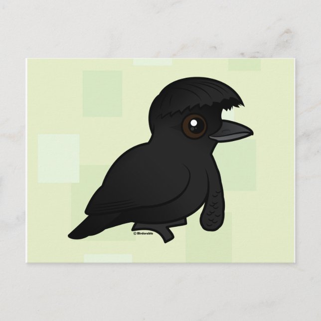 Postal Umbrellabird Birdorable (Anverso)