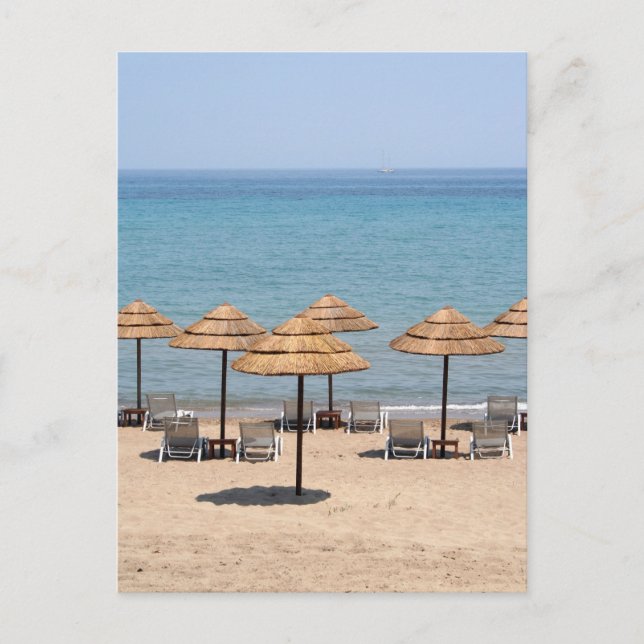 Postal Umbrellas de playa (Anverso)