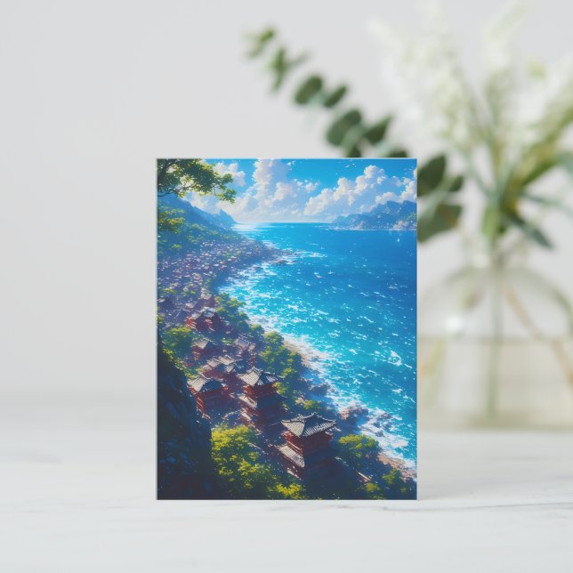 Postal Umi no Yume "Sueño del mar" (Anverso de pie)