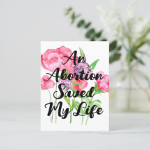 Un aborto salvó mi vida (floral)