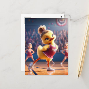 Postal Un adorable pato animador