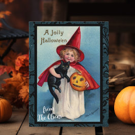 Postal Un alegre Personalizado de Halloween