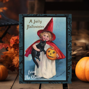 Postal Un alegre Personalizado de Halloween