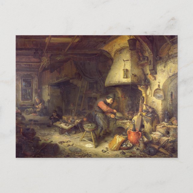 Postal Un alquimista, 1611 (Anverso)