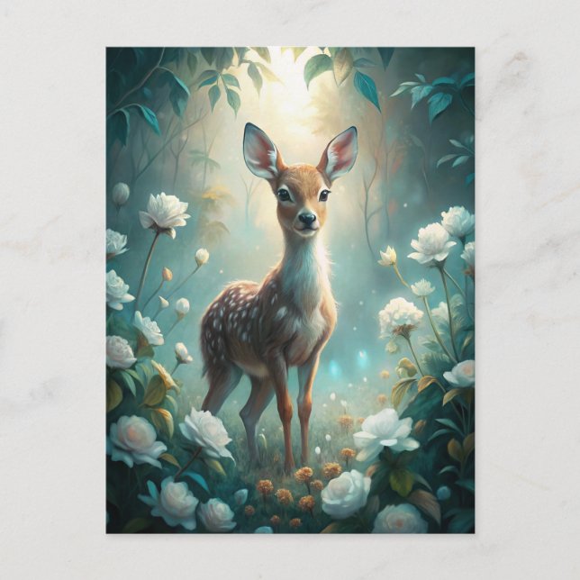 Postal Un amanecer joven (Anverso)