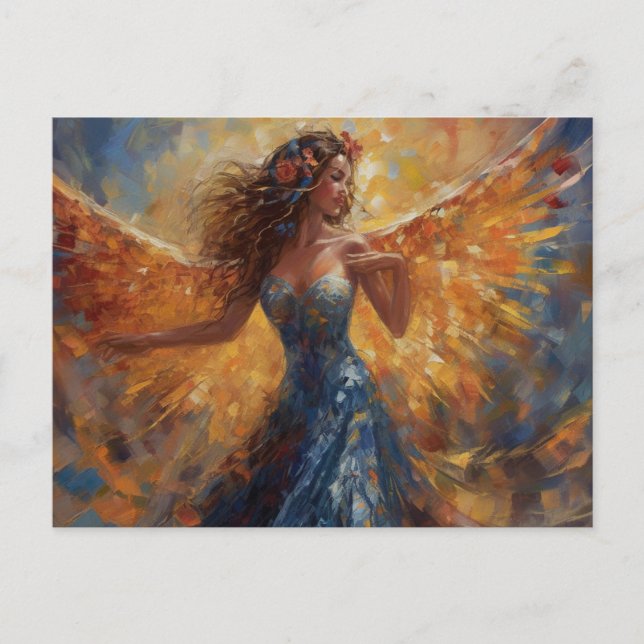 Postal Un ángel (Anverso)