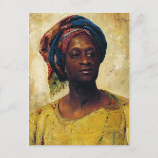 Postal Un árabe en un turbante. Por Konstantin Makovsky