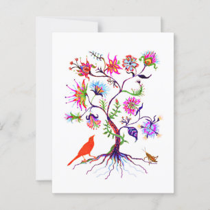 Postal Un árbol de la vida