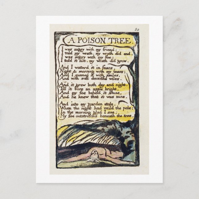 Postal 'Un árbol venenoso', placa 50 (Bentley 49) de 'Can (Anverso)