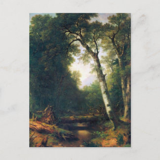 Postal Un arroyo en el bosque por Asher Brown Durand