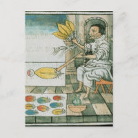 Un artesano de plumas aztecas