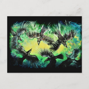 Postal Un asesinato de cuervos