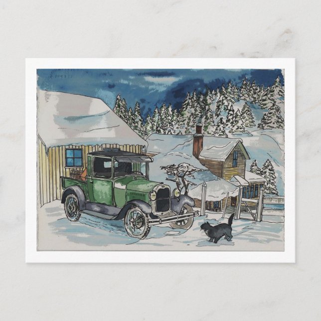 Postal Un asiento cálido (Anverso)