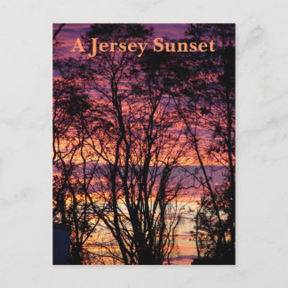 Postal Un atardecer de Jersey