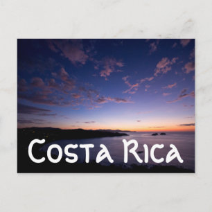 Postal Un Atardecer Sobre El Océano En Costa Rica