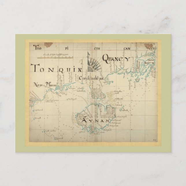 Postal Un auténtico mapa pirata de 1690 (Anverso)