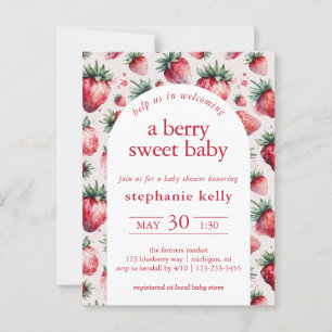Postal Un Baby Shower dulce de Berry
