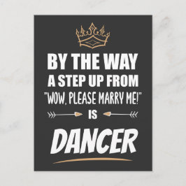 Postal Un Bailarín es lo Máximo en Atractivo. Regalo Dive