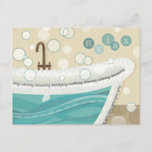 Postal Un baño relajante