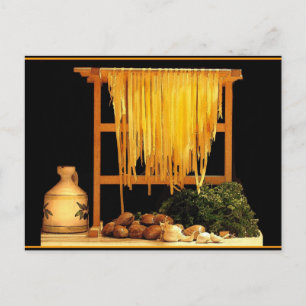 Postal Un banquete de pasta