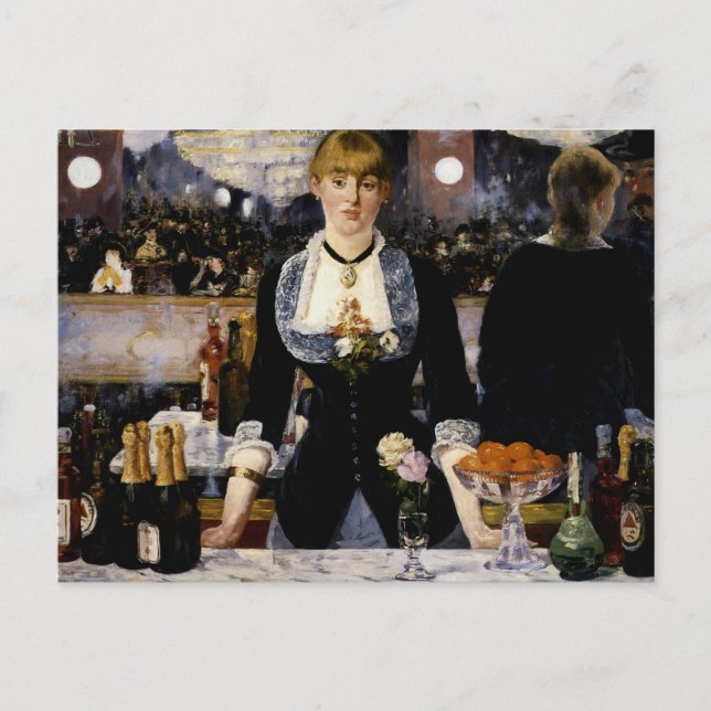 Postal Un bar en el Folies-Bergere (Anverso)