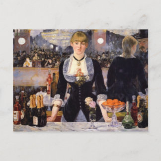 Postal Un bar en Folies-Bergère