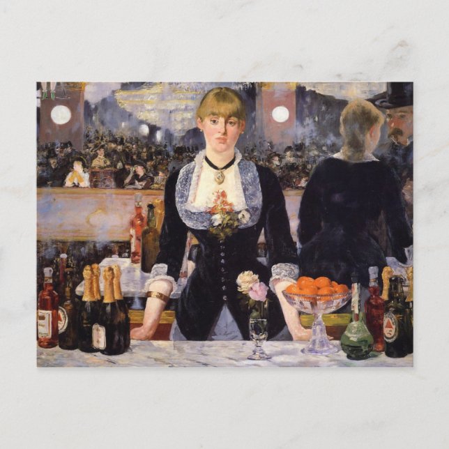 Postal Un bar en Folies-Bergère (Anverso)