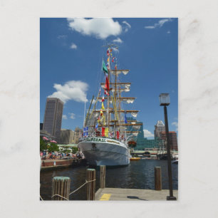 Postal Un barco de escala en Baltimore