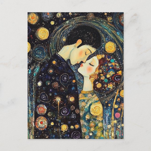 Postal Un beso (Anverso)