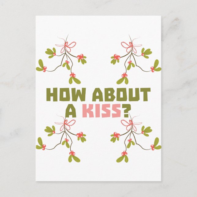 Postal Un beso (Anverso)