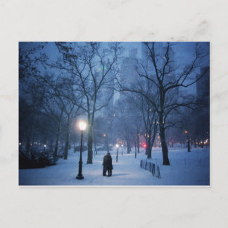 Postal Un Beso Cálido En Una Noche Fría