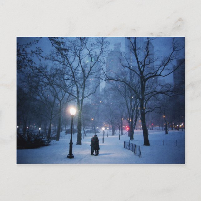 Postal Un Beso Cálido En Una Noche Fría (Anverso)