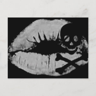 Postal Un beso pirata