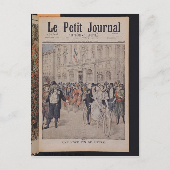 Postal Un Boda en bicicleta (Anverso)