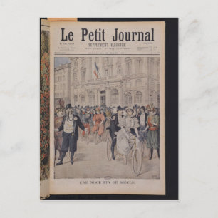 Postal Un Boda en bicicleta