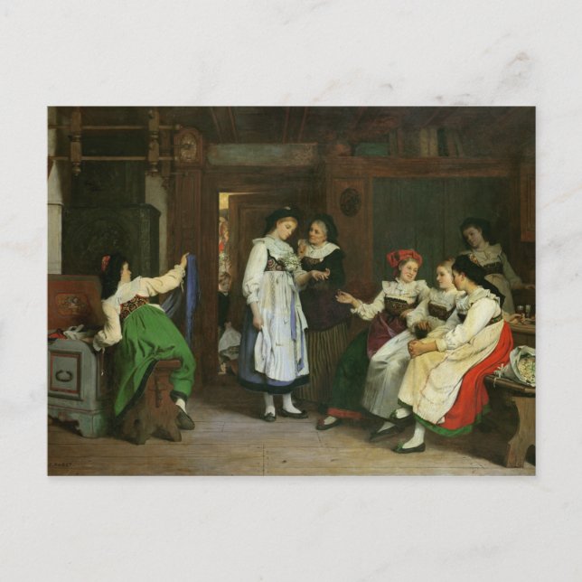 Postal Un Boda en la Baja Alsacia (Anverso)