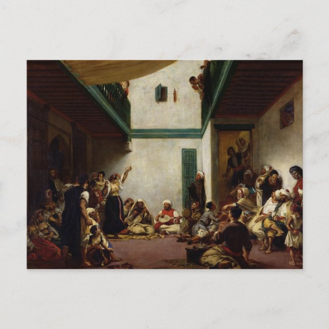 Postal Un boda judío en Marruecos, 1841 (Anverso)