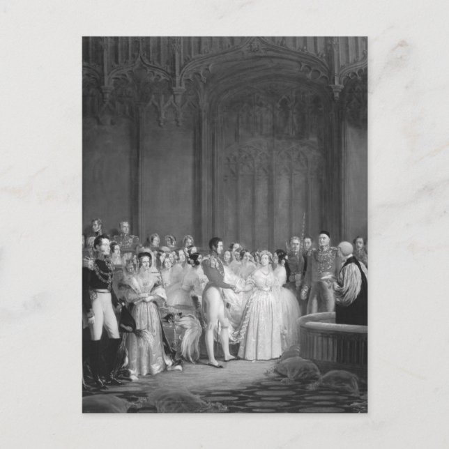 Postal Un Boda muy victoriano (Anverso)