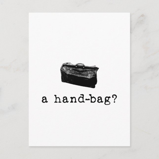 Postal ¿Un bolso? (Anverso)