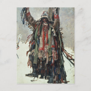 Postal Un bosquejo del Shaman para Yermak