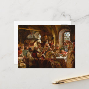 Postal Un Boyar Boda festín de Konstantin Makovsky