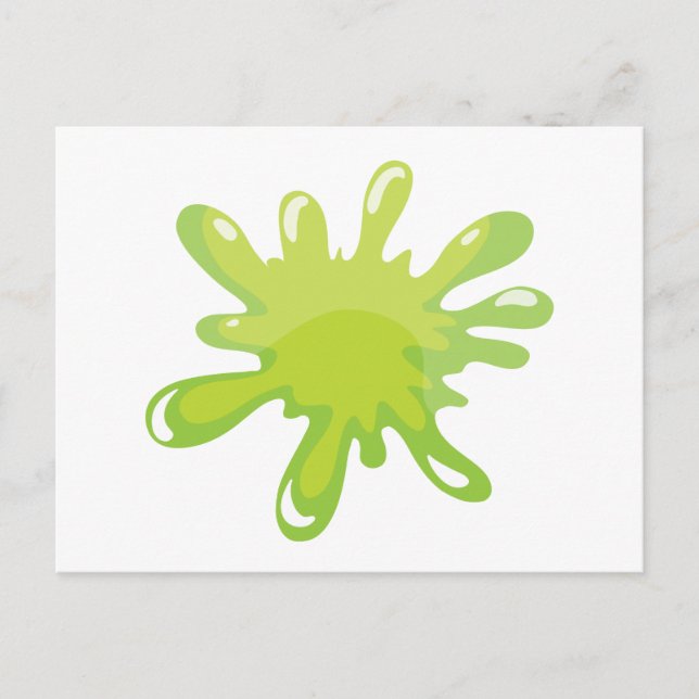 Postal un brillo de color verde (Anverso)